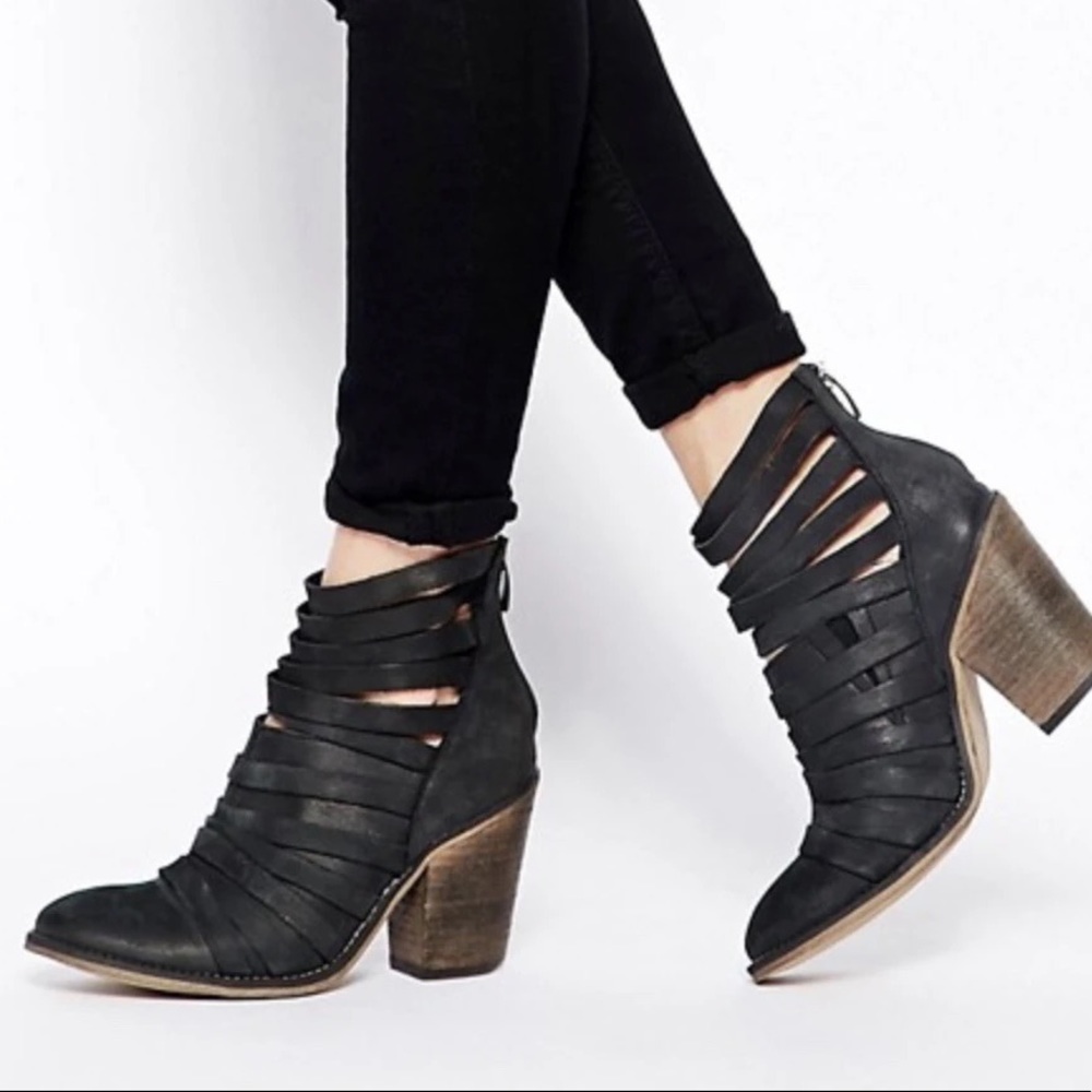 Free People strappy booties